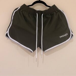 YoungLA Green Athletic Shorts Size Small